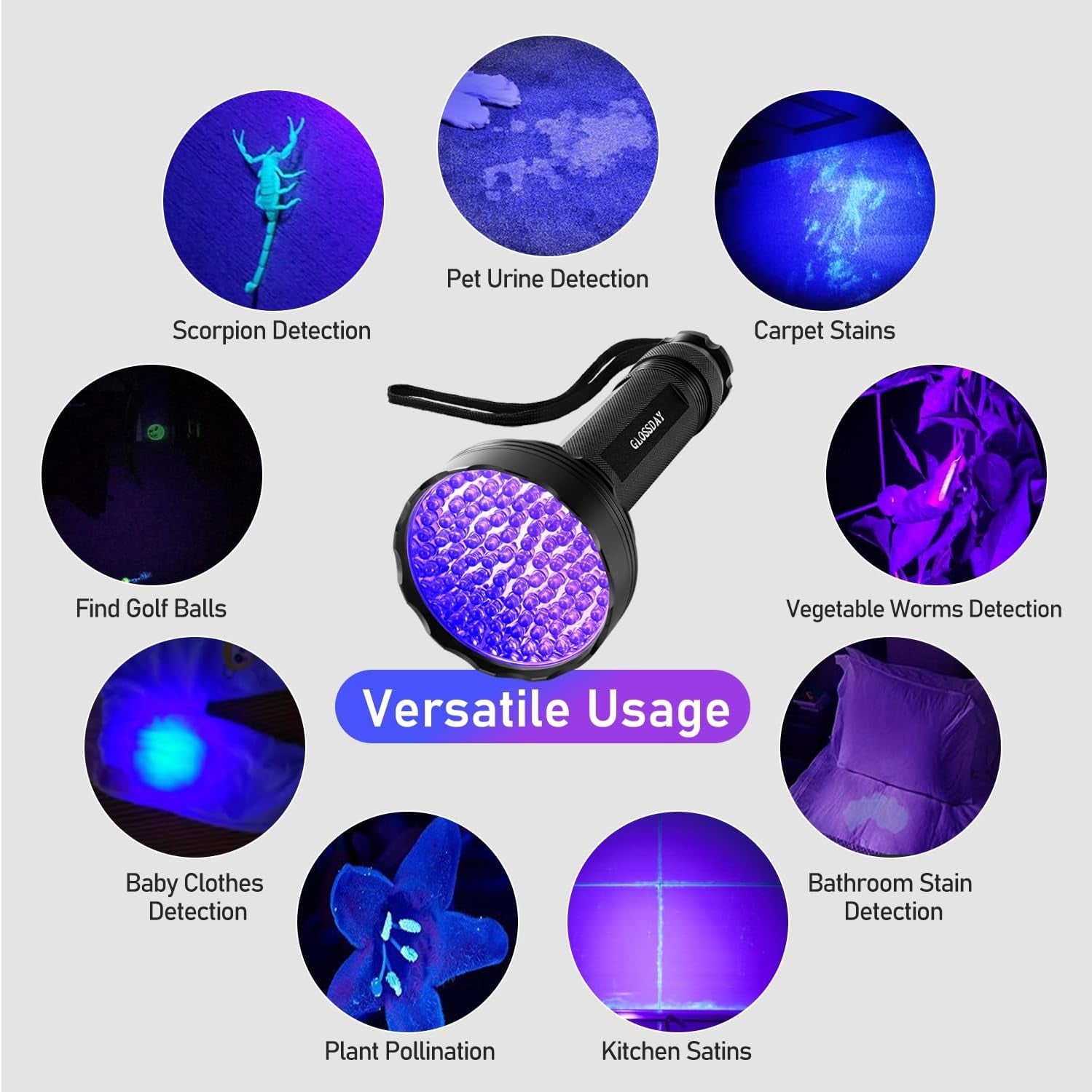 glossday-uv-flashlight-black-light-100-led-black-light-flashlight-for-dog-cat-pet-detector-scorpions-finder
