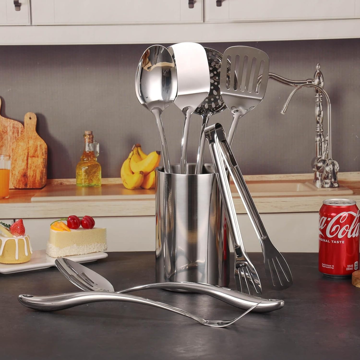 18-10-stainless-steel-kitchen-utensils-set-with-holder-for-countertop-15-spatula-spoon-set-with-storage-organizer-12-pieces-fork-tongs-spatula-ladle-skimmer-turner-spaghetti-large-spoon