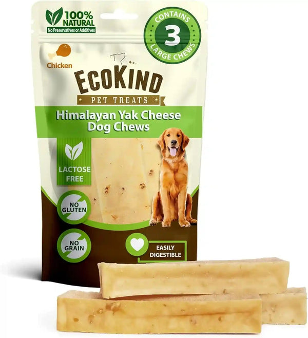 Ecokind Yak Cheese Himalayan Dog Chews, Yak Chews for Large Dogs, 4-5 Bones | 1 Lb, Long Lasting for Aggressive Chewers, Only 3 Ingredient Natural High Protein Dental Dog Treats, No Additives or Lactose9