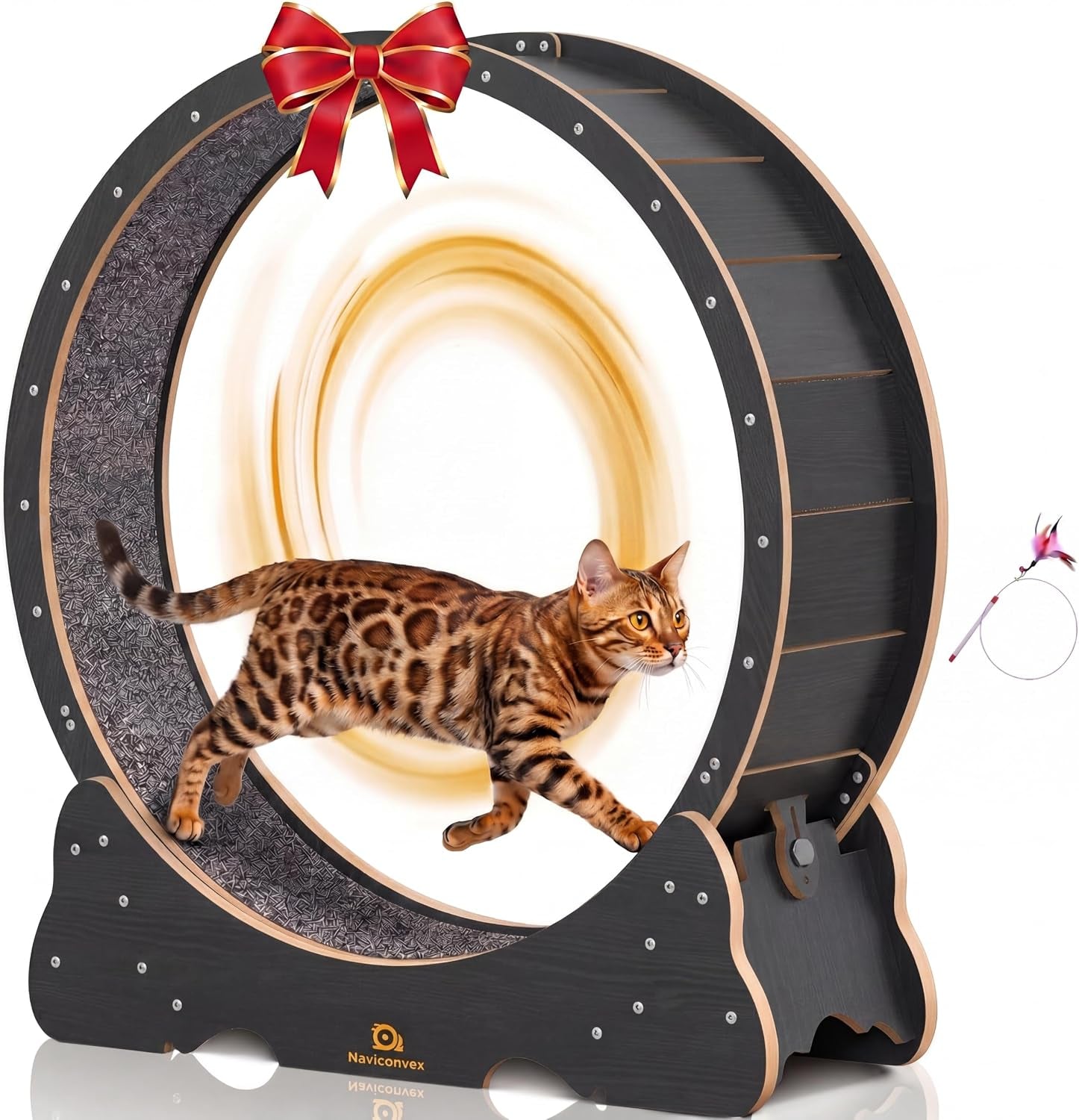 cat-wheel-46-xl-large-exercise-running-wheels-with-detachable-carpet-for-indoor-cats