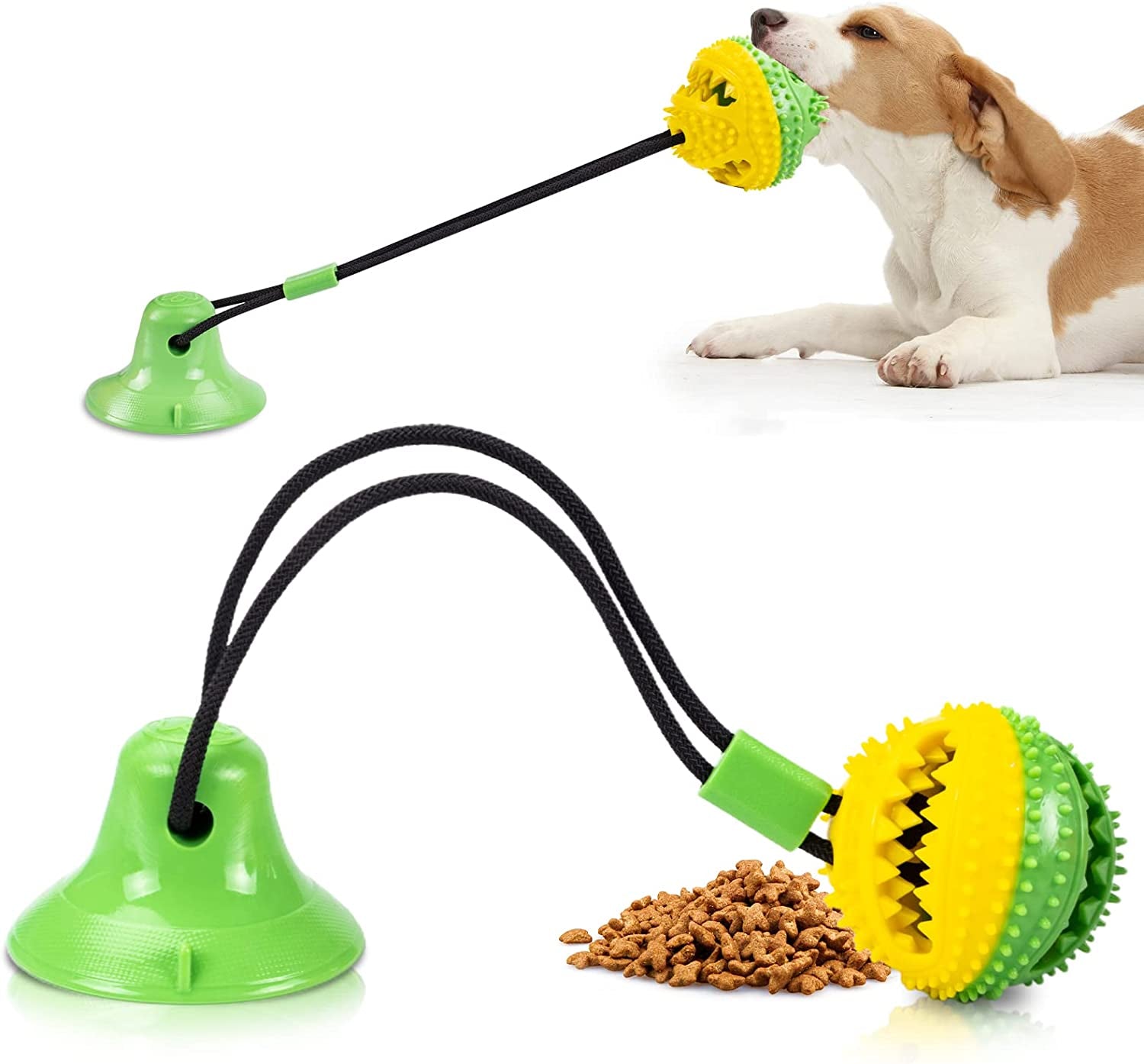 askhald-dog-toys-chew-toys-for-aggressive-chewers-puppy-training-treats-teething-rope-toys-for-boredom-dog-puzzle-treat-food-dispensing-ball-toys-for-puppies-teething-blue