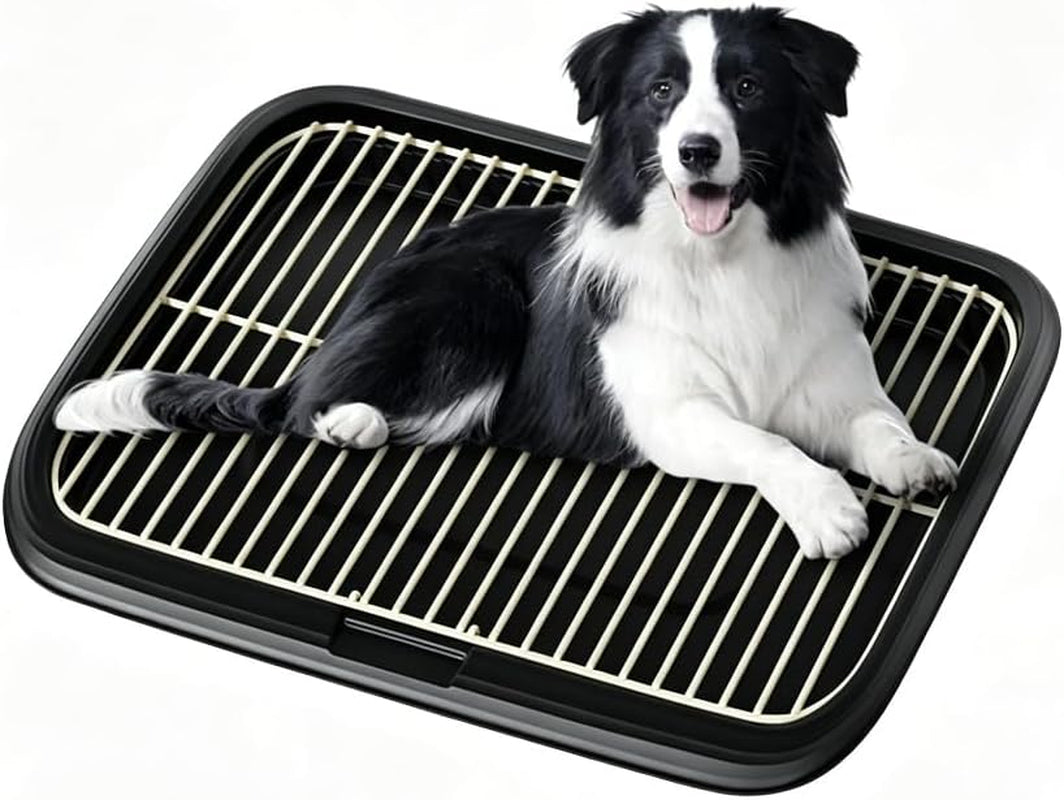 dog-potty-tray-indoor-pet-pee-pad-holder-for-small-medium-dogs-puppy-training-pad-holder-pet-toilet-litter-box-dog-bathroom-tray-housebreaking-potty-supplies-17-72lx12-99wx1-97hgreen