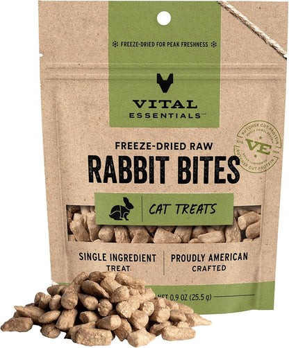 Vital Essentials Freeze Dried Cat Treats, Salmon Bites, 1.1 Oz Bag | Crunchy, Single Protein, Premium Quality, Grain Free, USA Made with U.S. & Globally Sourced Ingredients10
