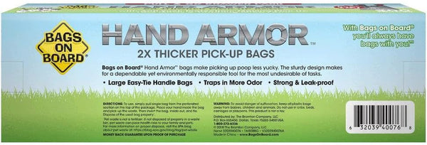 Bags on Board Dog Poop Bags with Easy Tie Handles, Drawer Pack, 200 Count | Extra Thick Waste Pickup Bags, Easy Tie Handles, Easy Dispensing Drawer Pack, Strong Leak Proof Design, 200 Count3