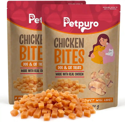 Soft Chicken Treats for Dogs, Grain Free Training Rewards Snacks, High Protein Chewy Bites for Puppy and Small & Senior Dogs, 10.6 Oz8