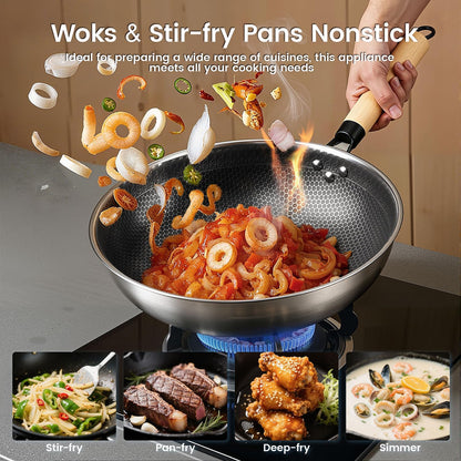 1700W 120V Concave Induction Wok Cooktop, Electric Wok Burner | Non-Pulse Heating with 9.25-Inch Coil Supports Round-Bottom Woks and Flat-Bottom Pans for Stir Fry, Soup, Noodles, Hot Pot.7