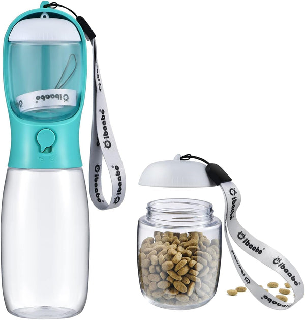 Cibaabo Dog Water Bottle Portable with Food Container & Filter for Travel | Feeding & Hydration | Travel Water Bowl | Portable Pet Dispenser | Dog Gifts | Puppy Essentials | for Hiking Camping Beach13