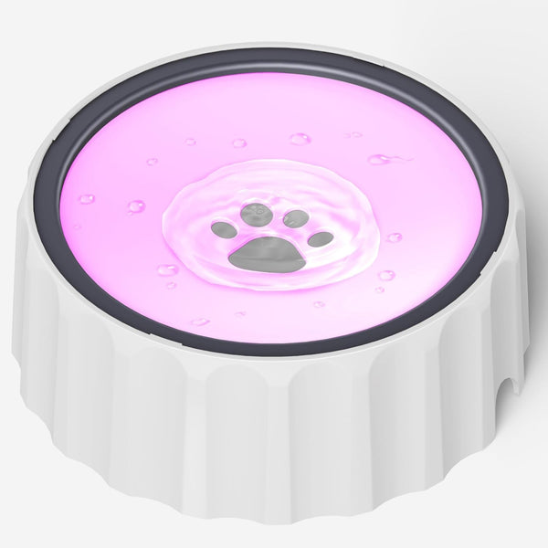 304 Stainless Steel Dog Water Bowl No Spill, 101Oz/3L Large Capacity Pet Water Dispenser with Floating Disk, Non-Slip Slow Drink Feeder for Cat, Anti-Gulping & Splash Proof for Travel, Car & Home10