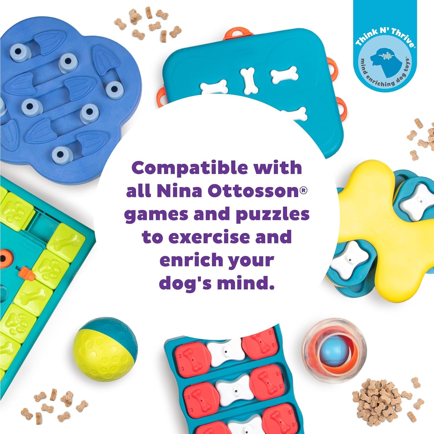 outward-hound-by-nina-ottosson-puzzle-bitez-usa-made-dog-treats-peanut-butter-flavor-bite-sized-training-reward-and-interactive-puzzle-toy-treats-7-5oz
