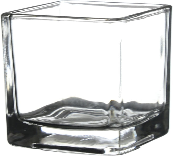 WGV 2 Inch Tea Light Votive Candle Holder, Clear, Square Cube 2”X2”, Small Tiny, Home Décor, Table Top, 1 Pc3