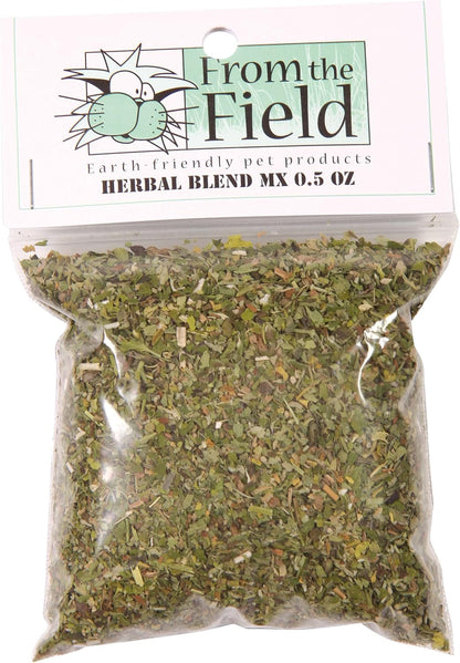 From the Field | Herbal Blend MX Catnip & Valerian Root for Cats | 0.5 Oz Resealable Bag | Organic, Usa-Grown, Potent Cat Attractant for Play & Stress Relief – All-Natural, Safe for Indoor Cats1