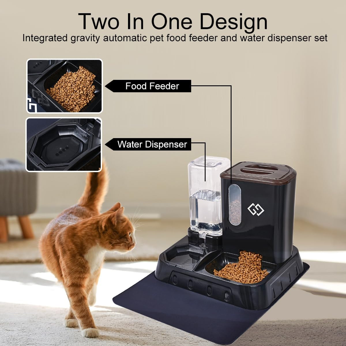 gravity-cat-feeder-automatic-water-dispenser-3-in-1-cat-feeding-station-with-absorbent-feeding-mat-spill-proof-automatic-cat-feeder-for-indoor-cats-small-dogs-multi-pet-homes