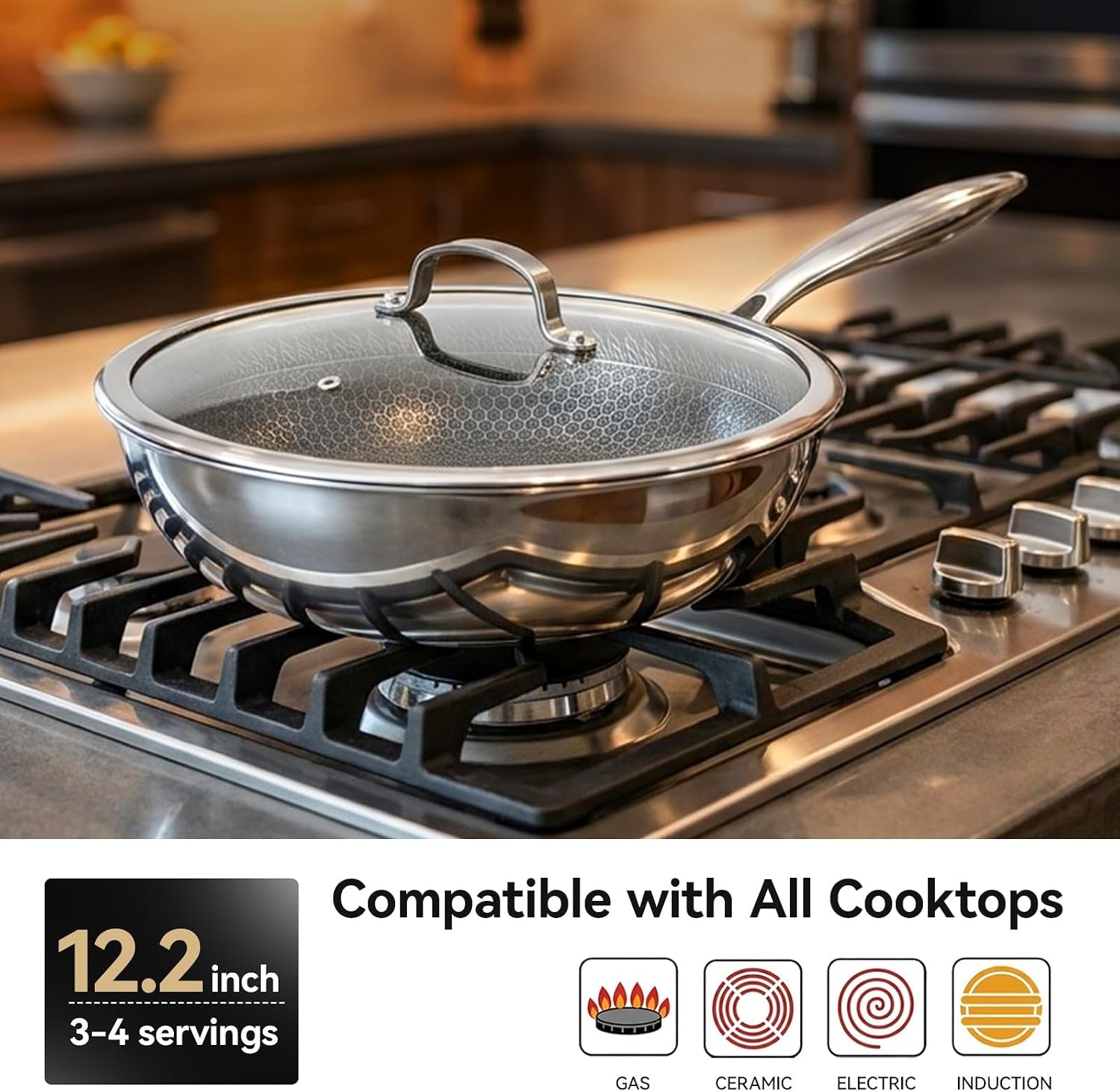 12-2-inch-stainless-steel-honeycomb-wok-pan-with-glass-lid-3-ply-18-10-stainless-steel-stir-fry-pan-flat-bottom-wok-for-induction-gas-electric-and-glass-stoves-4-2-qt