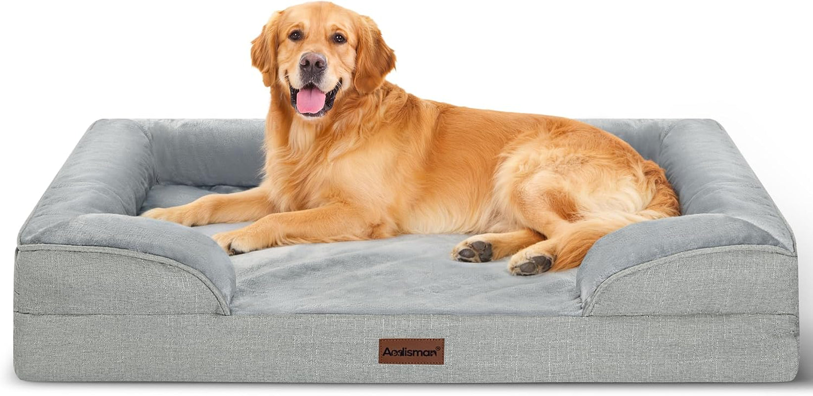dog-bed-for-extra-large-dogs-44-inch-orthopedic-xl-waterproof-pet-beds-aodisman-big-size-pet-bed-with-sides-comfort-thick-egg-crate-foam-dog-crate-pad-couch-bed-washable-cover-non-slip-bottom