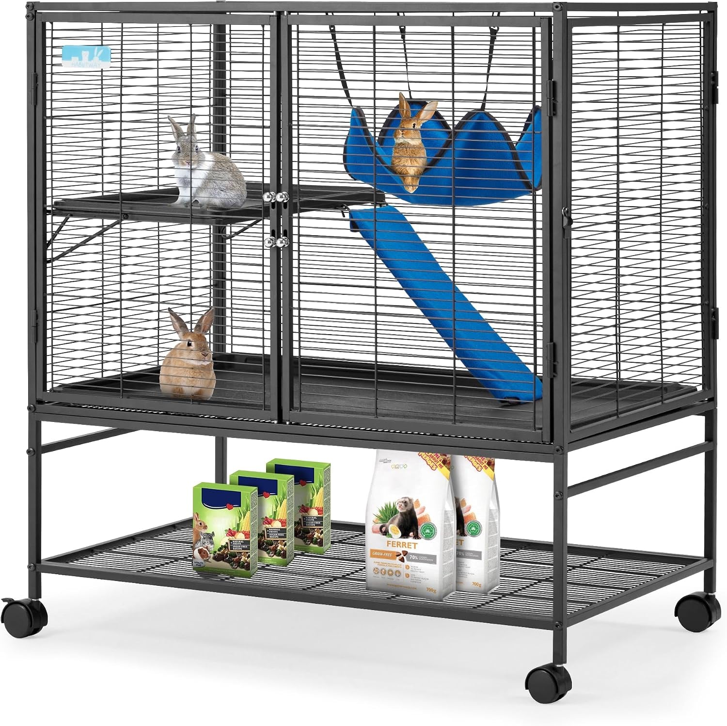 habutway-40h-large-metal-rolling-ferrets-cage-2-tiers-small-animal-cages-cage-for-rats-chinchillas-0-5-bar-spacing-for-ferret-small-animal-cage-w-removable-ramp-platform