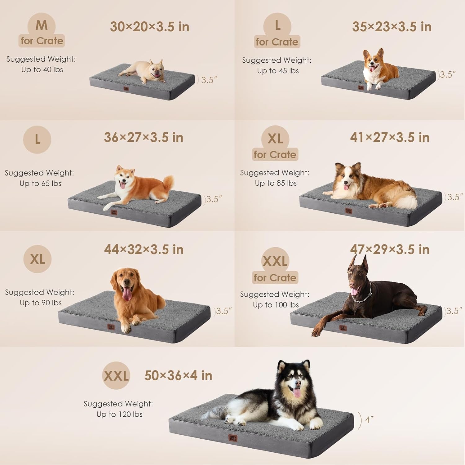 eheyciga-orthopedic-dog-bed-large-with-removable-washable-cover-41in-grey-egg-crate-foam-support-durable-oxford-fabric-non-slip-bottom-machine-washable-soft-waterproof-plush-pet-bed-mat-for-crate