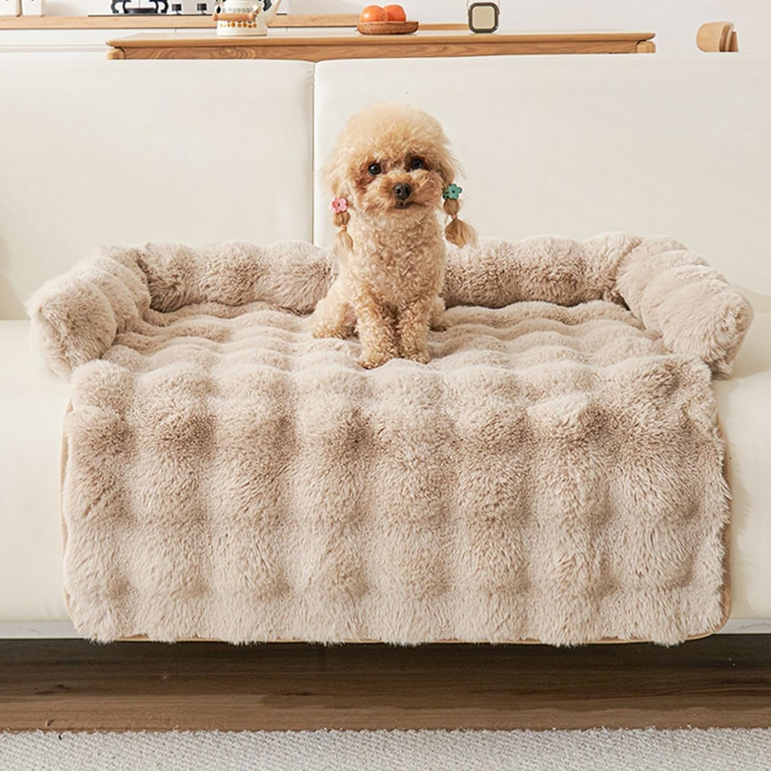 calming-dog-bed-for-couch-29-5-x-29-5-inch-non-slip-rabbit-velvet-dog-sofa-mat-for-furniture-protector-perfect-for-small-medium-dogs-and-cats-khaki-medium