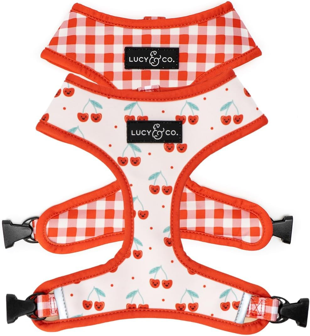lucy-co-reversible-dog-harness-water-repellent-neoprene-dual-print-design-easy-swap-style-adjustable-comfort-fit-take-a-bow-reversible-harness-small