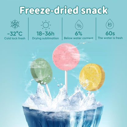 Lollipop Cat Treats, Freeze-Dried Lickable Snacks for Indoor Cats, Natural Soft Puree Wet Snacks Pops, Premium Cat Treats Lollipop Ideal for All Breeds and Ages Cats (Mixed (25 Pcs))2