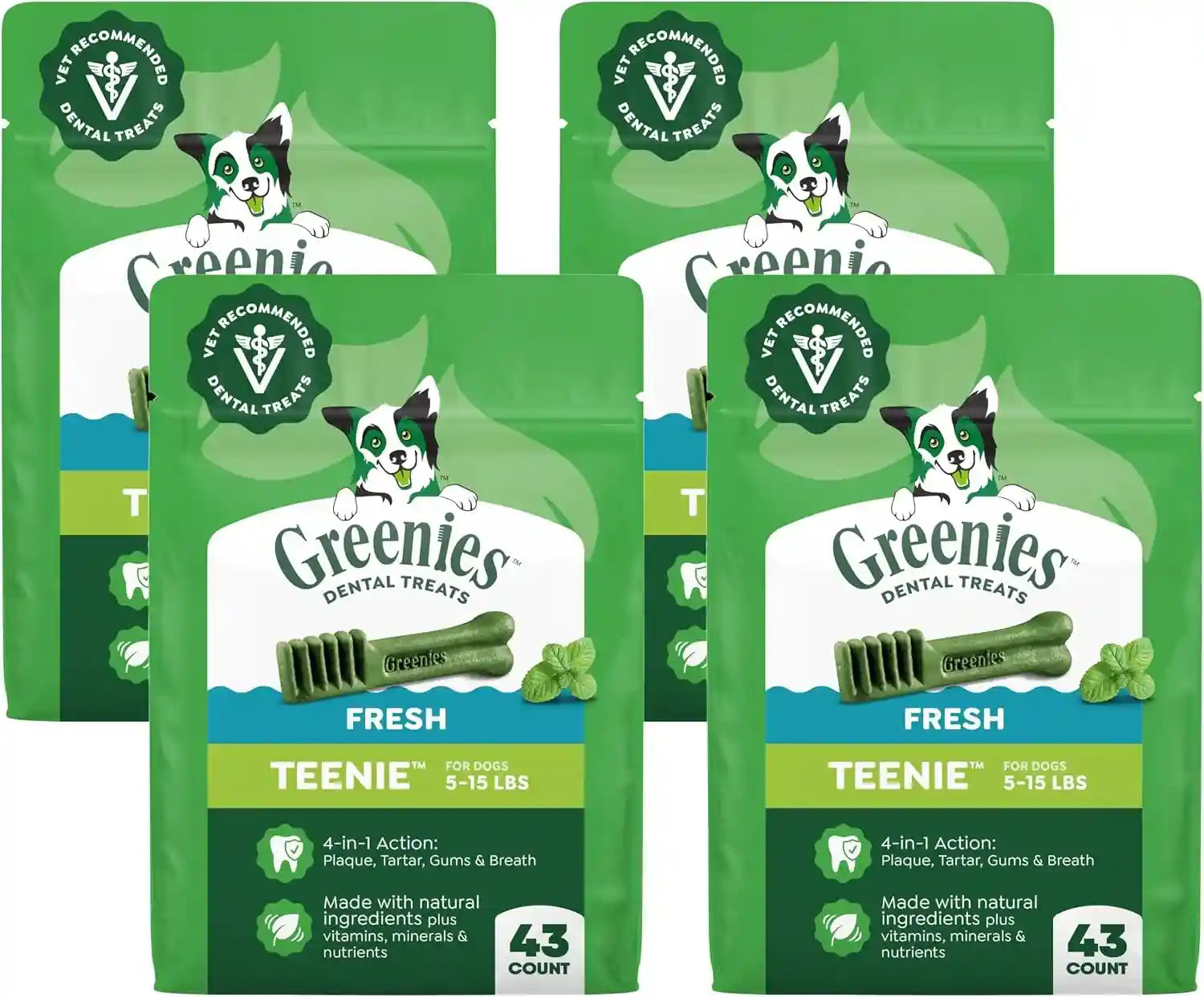 greenies-teenie-natural-dental-dog-treats-fresh-mint-flavor-43-count-veterinarian-recommended-for-dogs-5-15-lbs-cleans-teeth-freshens-breath-promotes-oral-health-12-oz-pack