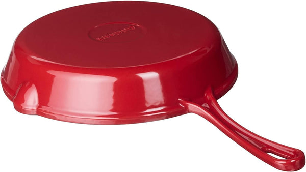 Chef'S Classic Enameled Cast Iron 10-Inch round Fry Pan, Cardinal Red4
