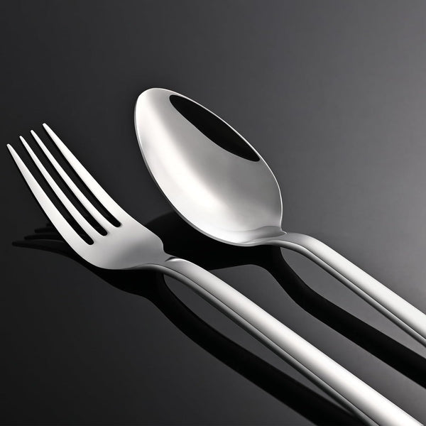 Silverware Set, 20 Piece Flatware Cutlery Set for 4, 18/10 Stainless Steel Silverware Mirror Polished Dishwasher Safe for Home, Restaurant, Wedding, Party(Silver, 20 Pieces for 4)6