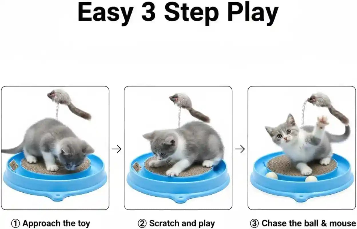 auoon-cat-scratcher-toy-with-ball-track-for-indoor-cats-and-kittens-gray-3-in-1-interactive-cat-toy-cat-scratch-pad-with-cat-ball-toy-and-cat-mouse-toy-for-chasing-exercise-protect-furniture