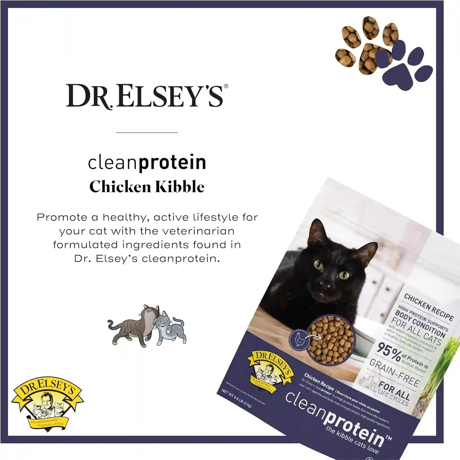 dr-elseys-cleanprotein-chicken-cat-kibble-2-lb-bag