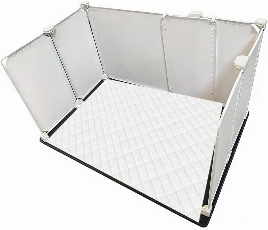 litter-box-splash-guard-litter-box-pee-shields-for-dogs-easy-to-clean-indoor-dog-fence-with-puppy-pee-pad-holder-tray-fits-suitable-for-small-and-young-dogs-small