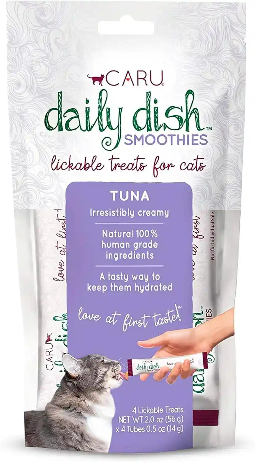 caru-daily-dish-tuna-flavored-cat-smoothies-0-5oz-tubes-4-pack