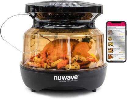 Nuwave Primo Grill Oven PFAS Free Countertop Oven | Convection Top & Grill Bottom, Smart Thermometer, Perfect for Cooking Frozen or Fresh with Surround Heat for Flawless Results1