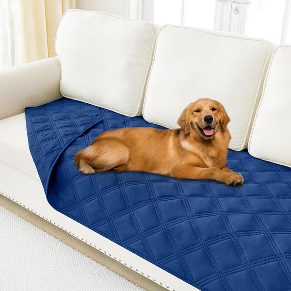 Smiry Waterproof Dog Bed Cover, Reversible Pet Blanket for Sofa Couch | Soft Washable Dog Blanket, Leakproof Couch Cover for Dogs Cats & Furniture Protection, 52X82, Grey/Dark Grey58