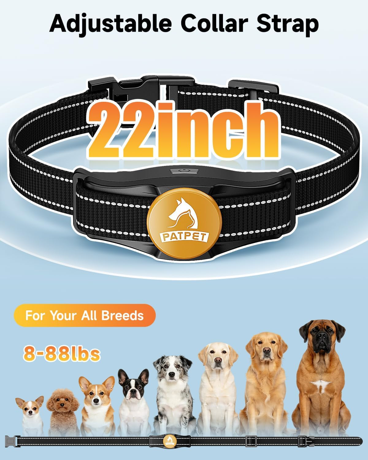 patpet-dog-shock-collar-rechargeable-dog-training-collar-with-remote-for-medium-large-dogs-3-training-modes-beep-vibration-shock-ipx7-waterproof-1000ft-electric-dog-collar-black