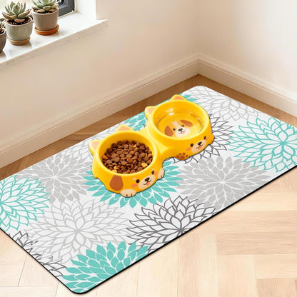 Pet Feeding Mat for Floors Cat Food Mat Waterproof Dog Food Mat and Water Absorbent Quick Dry Non Slip Mat for Cat Bowls28