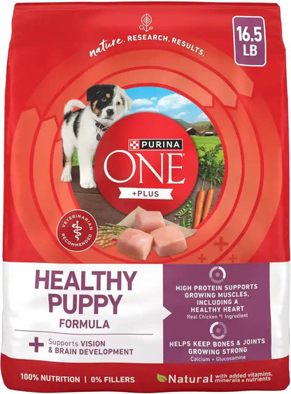 Purina ONE plus Healthy Puppy Formula High Protein Natural Dry Puppy Food with Added Vitamins, Minerals and Nutrients - 8 Lb. Bag14