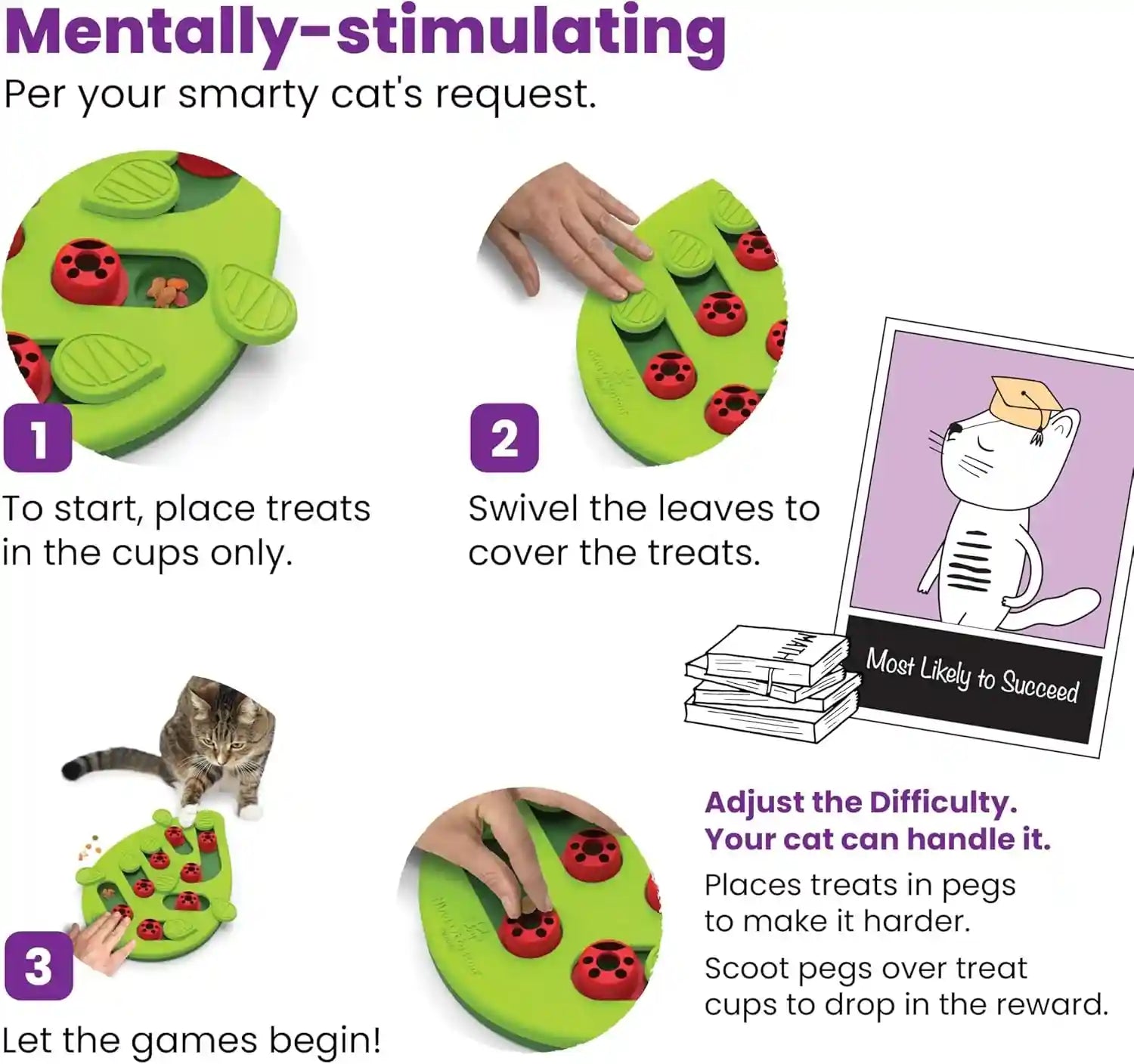 catstages-nina-ottosson-buggin-out-puzzle-play-cat-puzzle-feeder-interactive-treat-game-for-indoor-cats-level-2-slow-feeder-enrichment-toy-13-9-x-11-5