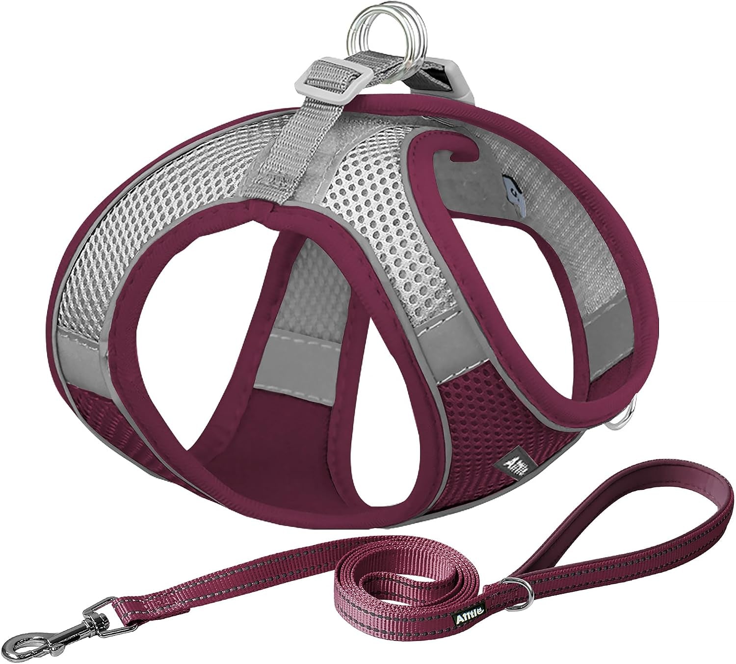 aiitle-no-pull-dog-harness-and-leash-set-step-in-adjustable-dog-harness-with-padded-vest-for-all-weather-dog-leash-with-soft-padded-handle-easy-to-put-on-small-and-medium-dogs-beige-s