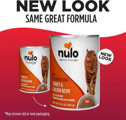 Nulo Turkey & Chicken Recipe Pate Wet Canned Cat Food, 12.5 Ounce (Pack of 12)3