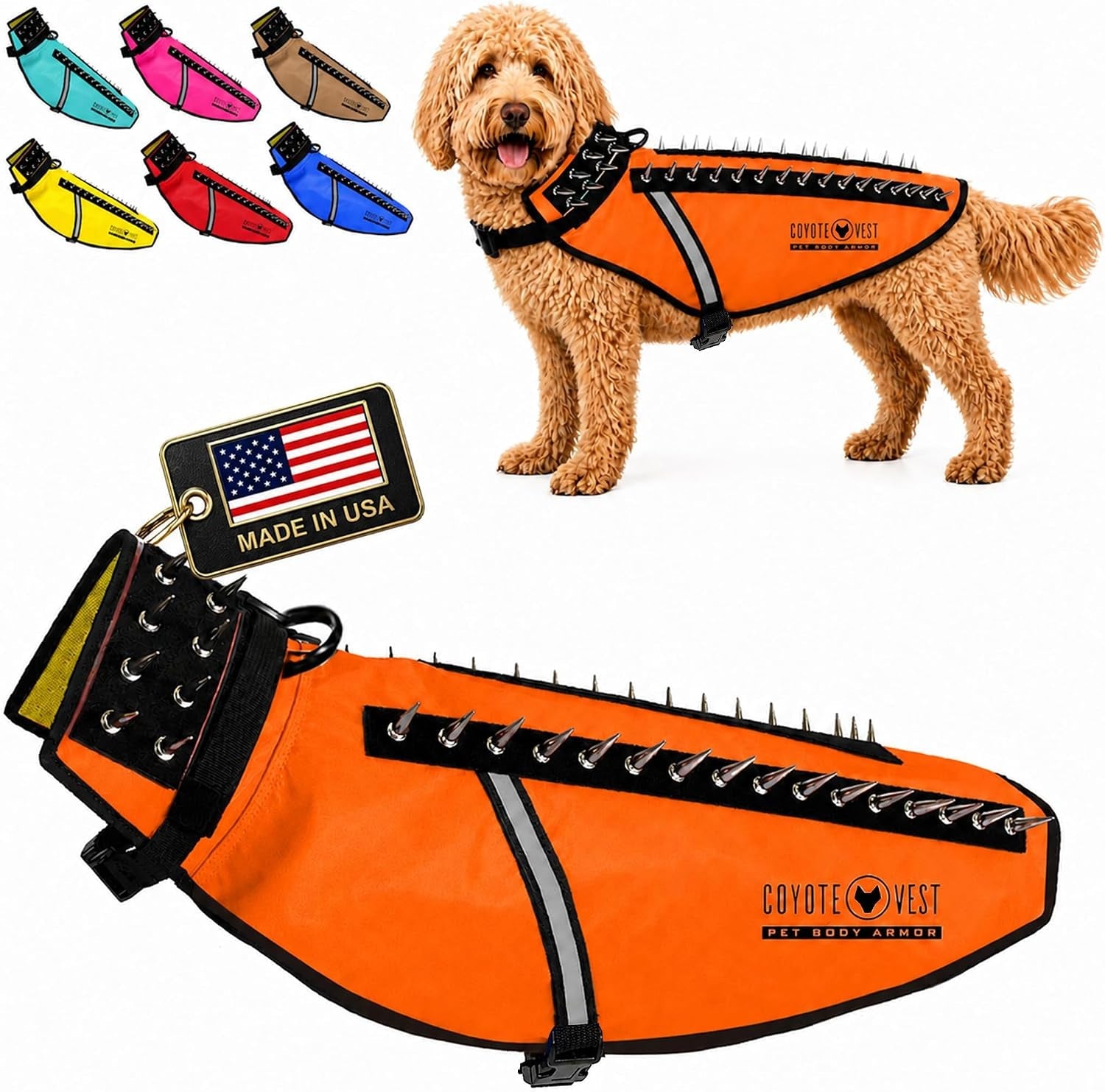 coyotevest-dog-harness-stab-resistant-coyote-vest-small-neon-pink-reflective-stab-resistant-vest-helps-protect-small-dogs-from-coyotes-aggressive-dogs-and-birds-of-prey-made-in-the-usa