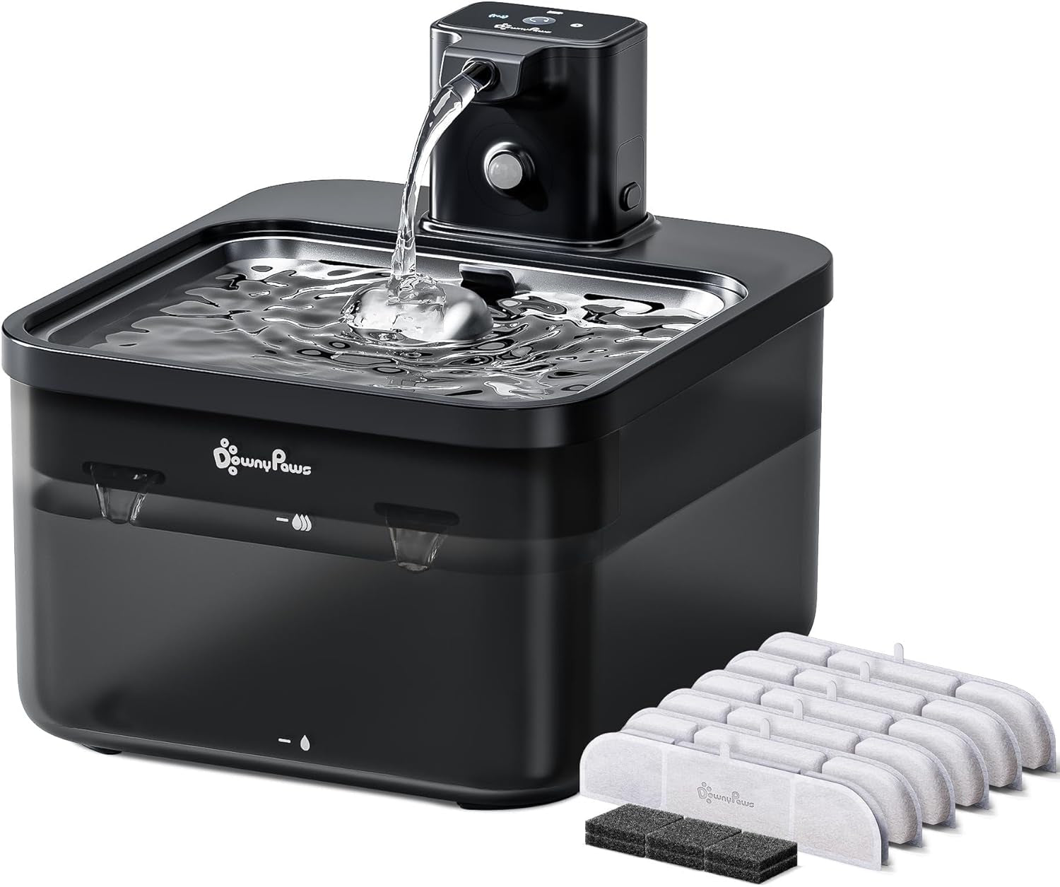 downypaws-cat-water-fountain-cordless-pet-fountain-84oz-2-5l-black-wireless-cat-drinking-water-fountains-for-cats-indoor-fursink-battery-operated-motion-sensor-ultra-quiet-pump-bpa-free