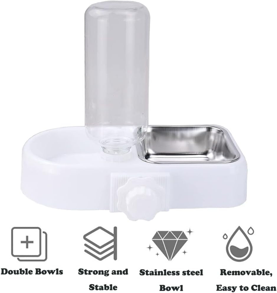 love-dream-crate-dog-bowl-no-spill-kennel-hanging-pet-food-water-bowl-set-automatic-water-dispenser-and-removable-stainless-steel-bowls-raised-double-bowls-for-indoor-cats-rabbit-small-medium-dogs