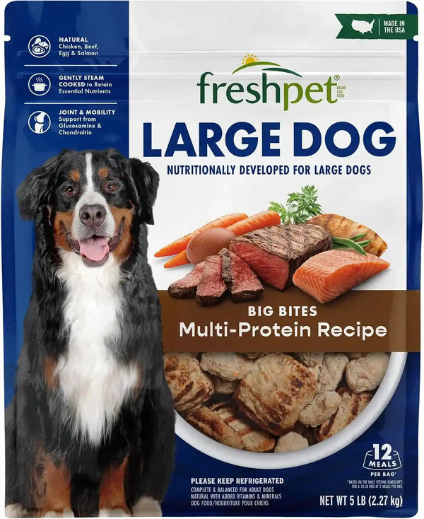 Freshpet Healthy & Natural Large Dogs/Breeds Dog Food, Fresh Multi Protein Recipe, 5Lb2