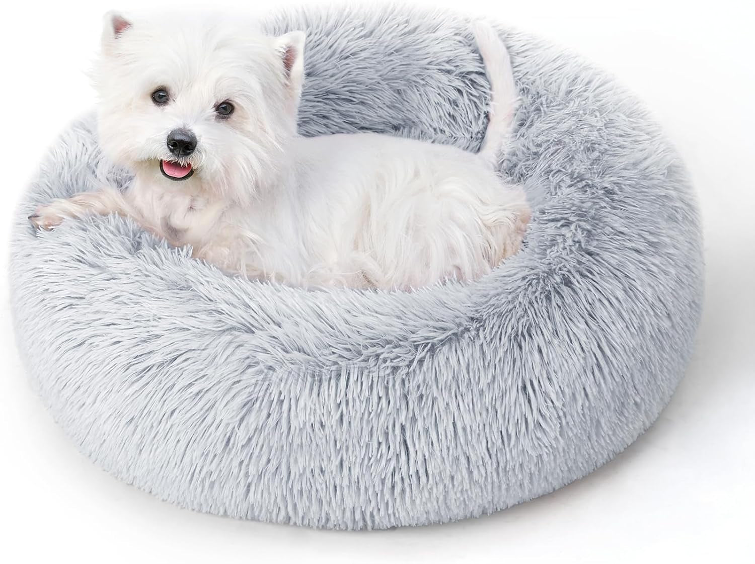 calming-round-dog-bed-cat-bed-for-indoor-cats-medium-size-washable-anti-slip-anti-anxiety-donut-dog-beds-for-small-dogs-cats-fluffy-plush-soft-dog-bed20-inch-light-grey