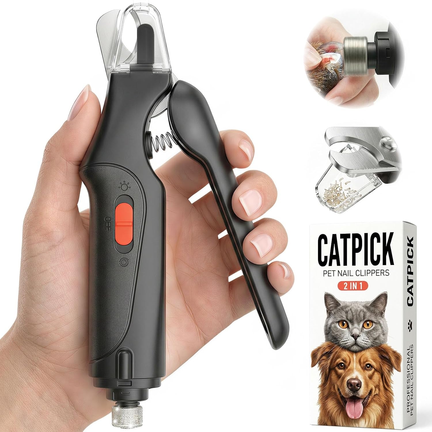 catpick-2-in-1-cat-nail-clippers-dog-nail-clippers-trimmers-for-large-medium-small-dogs-cats-claw-trimmer-quick-sensor-and-safety-guard-usb-rechargeable-with-2-led-lights-dogs-nail-trimmer