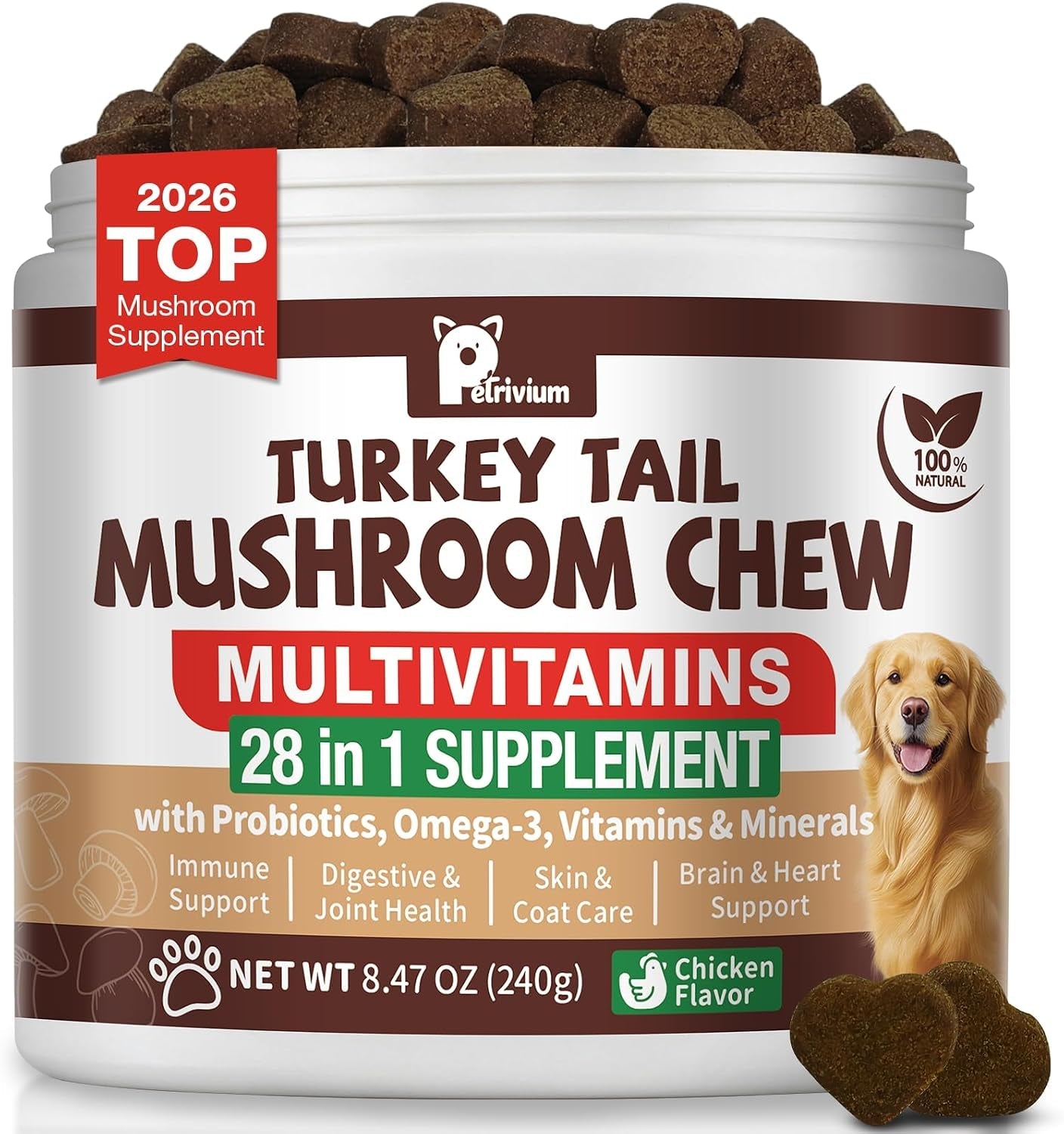 turkey-tail-mushroom-for-dogs-with-probiotics-mushroom-supplement-for-dogs-lumps-and-bumps-reishi-lions-mane-immune-boost-gut-health-lipoma-joint-skin-support-multivitamin-120-chews