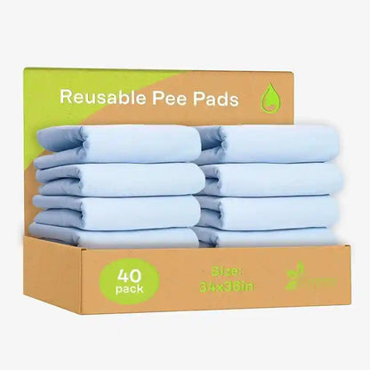 GREEN LIFESTYLE Washable Pee Pads for Dogs - Waterproof Reusable Puppy Pads with Anti-Slip Backing, Pet Training Pad for Puppy Playpen, Crate, Whelping Box, Potty Training (Pack of 6 - 30X34)25