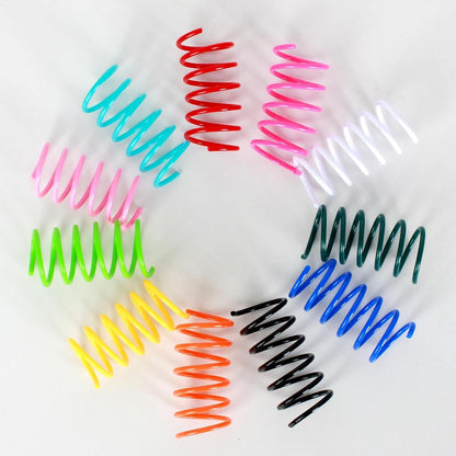 60 PCS 12 Colors Cat Spring Toys, Cat Spiral Springs for Indoor Cats | Kittens Toys Plastic Coil for Swatting, Biting, Hunting7