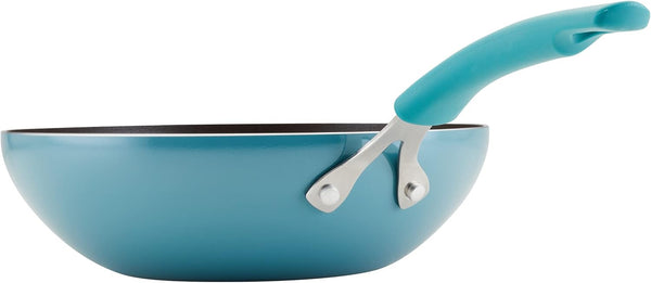 Cook + Create Nonstick Stir Fry Pan/Wok, 10.5 Inch, Agave Blue8
