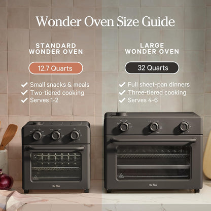 Our Place Large Wonder Oven, 6-In-1 Air Fryer & Toaster Oven, 3-Rack, 32 Qt | Non-Toxic Air Fryer Toaster Oven Combo; Basket, Wire Rack, Bake Pan, Crumb Tray; Toast, Roast, Bake, Broil, Reheat, Steam8