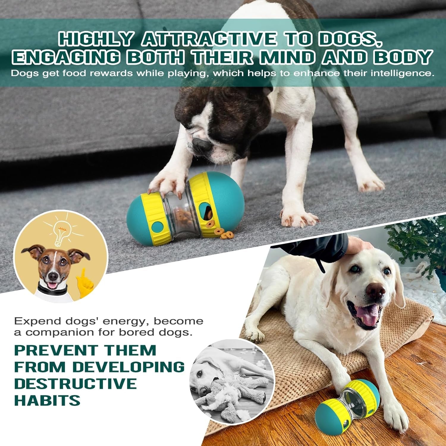 bsisuerm-dog-puzzle-toy-adjustable-treat-dispensing-ball-food-dispenser-tough-slow-feeder-puppy-enrichment-training-toy-pet-interactive-chase-toys-for-small-medium-large-dogs-to-keep-them-busy-green